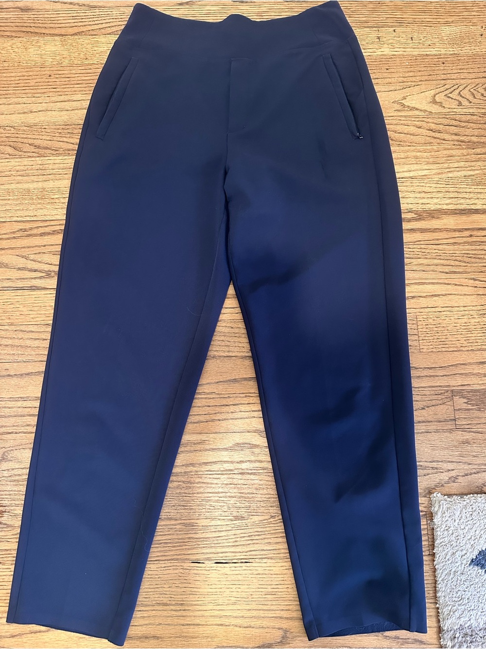 Athleta Navy Cropped Slim Brooklyn Ankle Pants